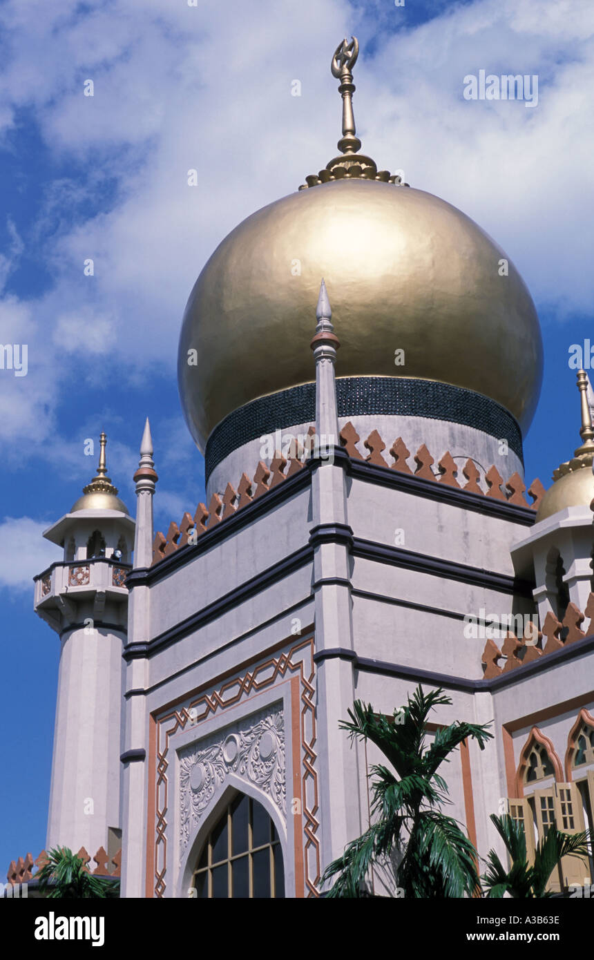 Singapur-Sultan-Moschee Stockfoto