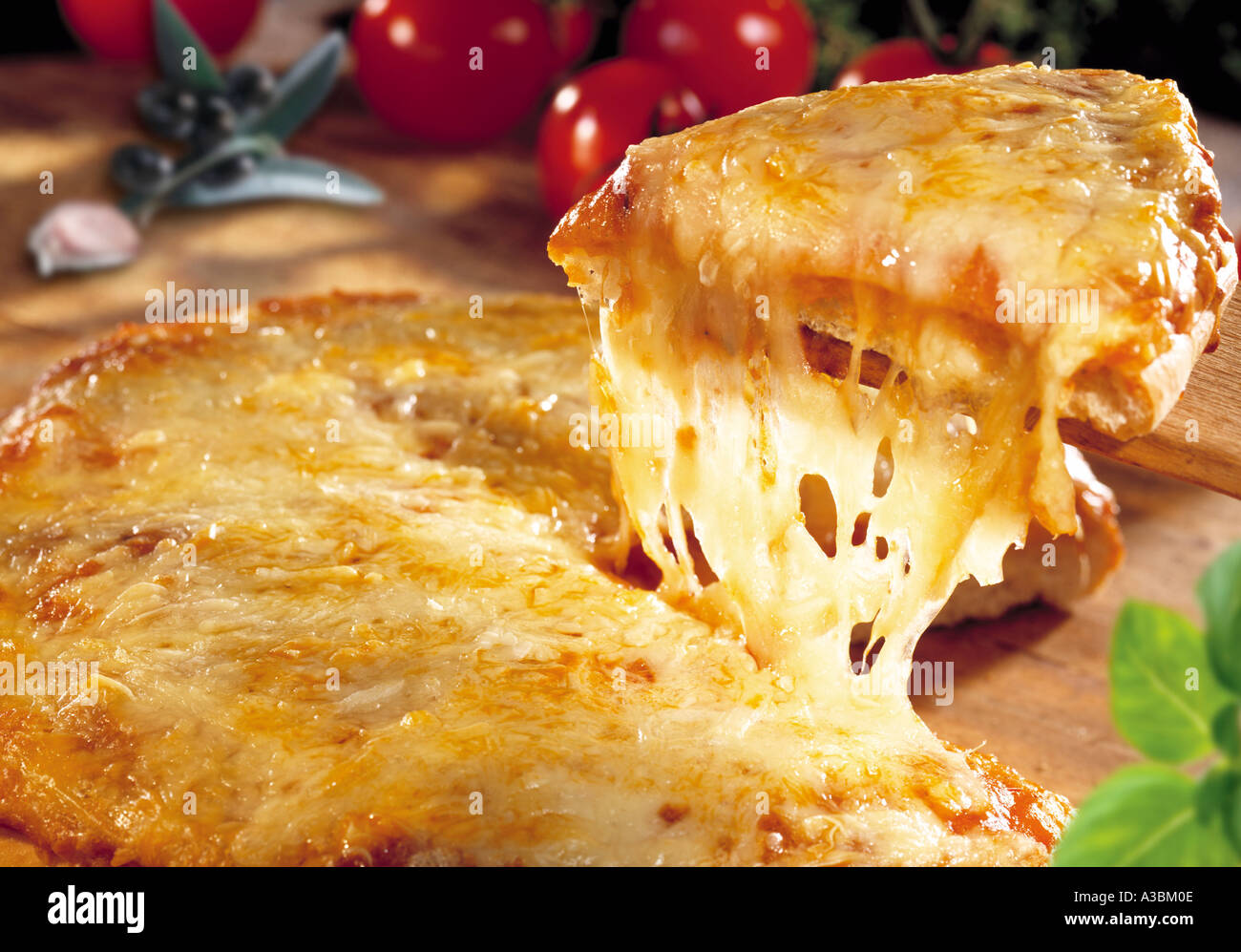 Amerikanische Pizza Stockfoto