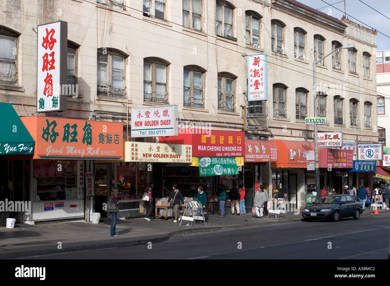 Shopper Stockton Street Chinatown San Francisco Kalifornien, USA Stockfoto