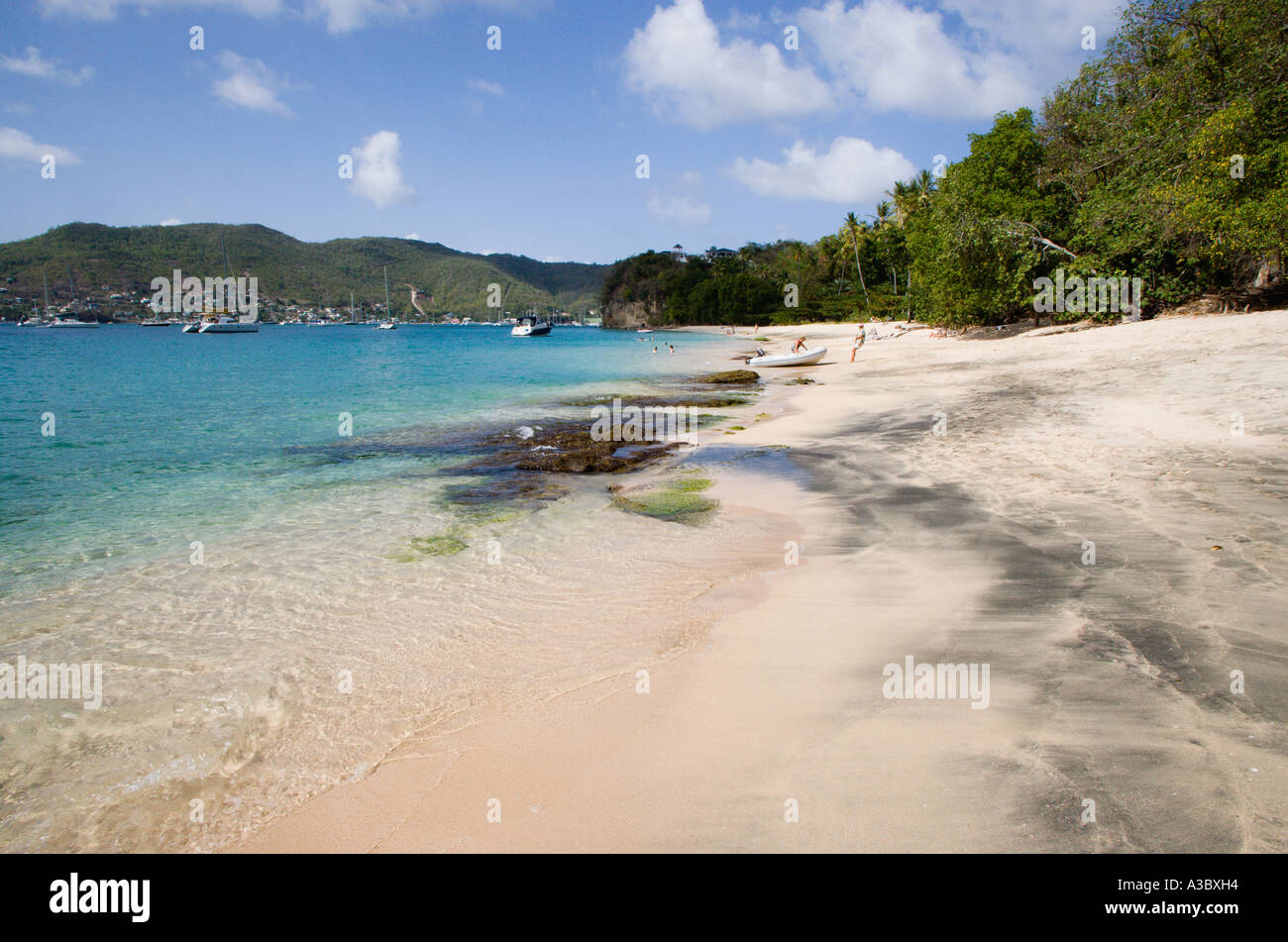 WEST INDIES karibischen St. Vincent Grenadinen Bequia Island Princess Margaret Strand Stockfoto