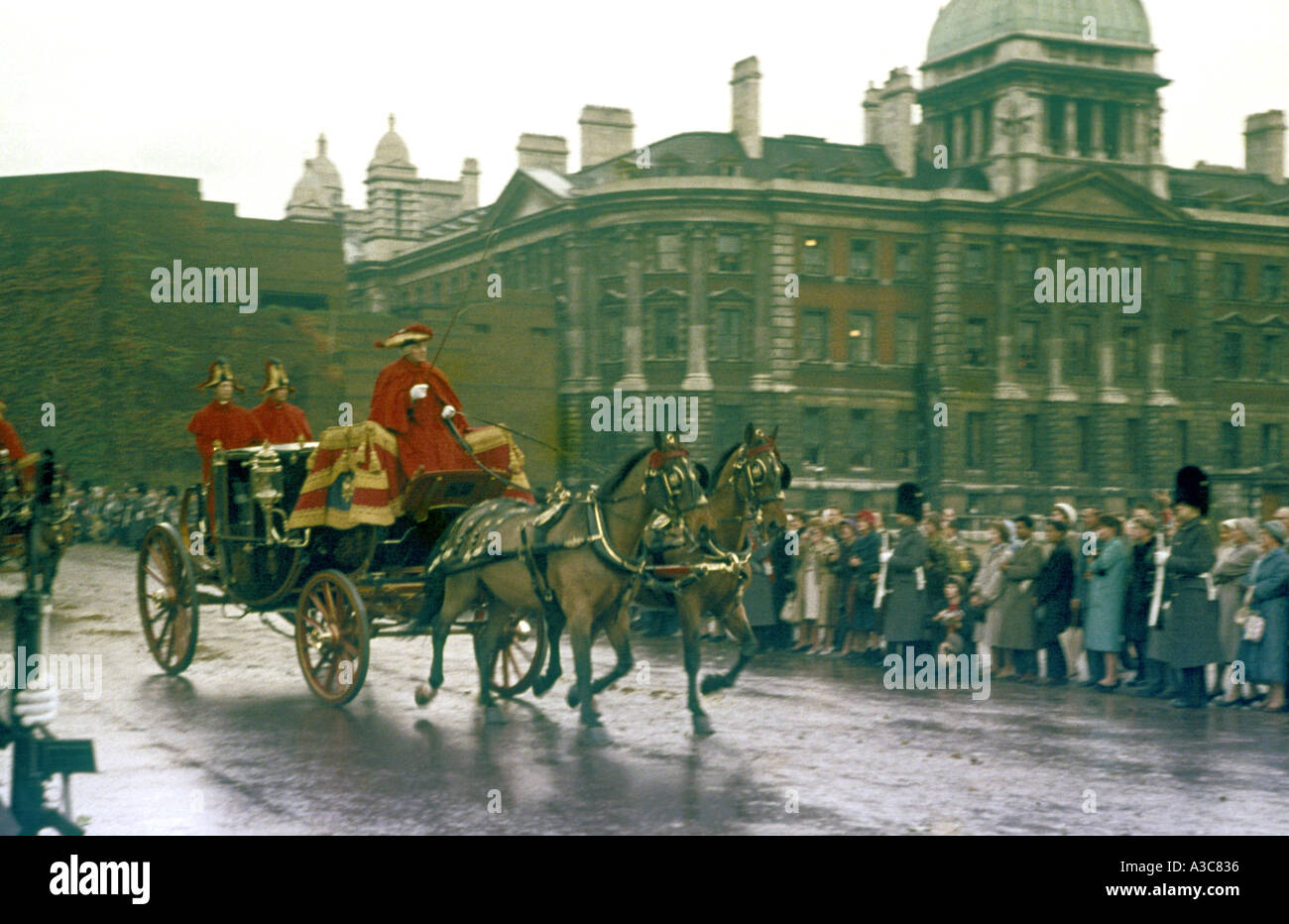 Unbekannte Prozession in London Ende 1950 Anfang der 1960er Jahre Stockfoto