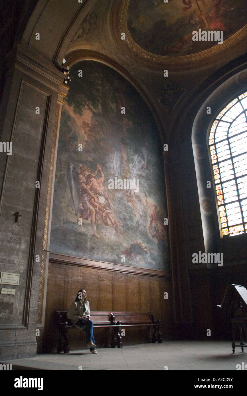 Eglise Saint-Sulpice in Paris, Frankreich Stockfoto