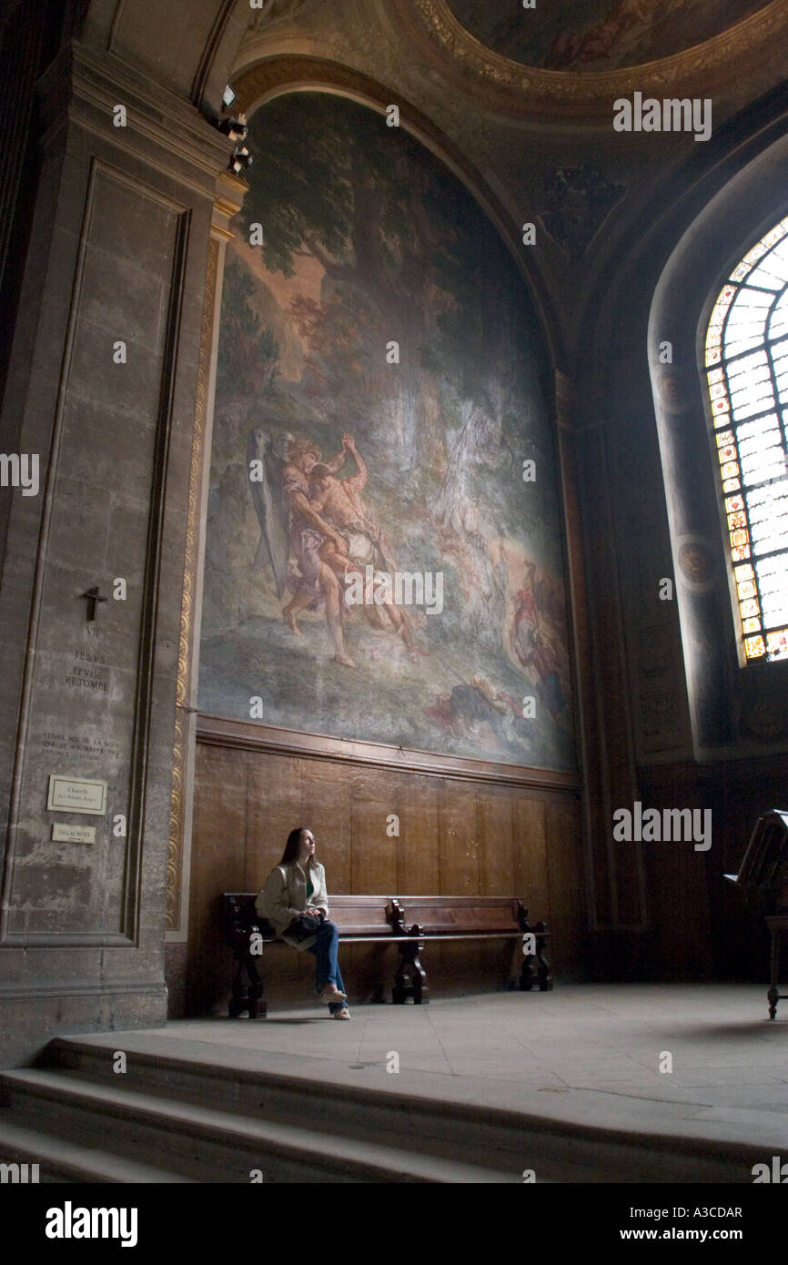 Eglise Saint-Sulpice in Paris, Frankreich Stockfoto