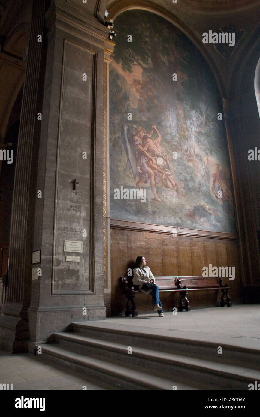 Eglise Saint-Sulpice in Paris, Frankreich Stockfoto