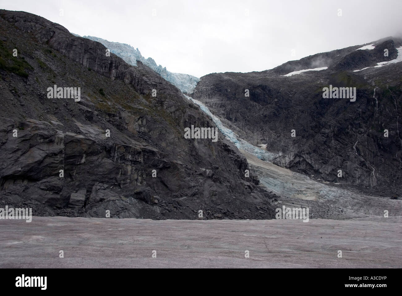 Gletscher auf dem Mendenhall-Gletscher in Alaska Stockfoto