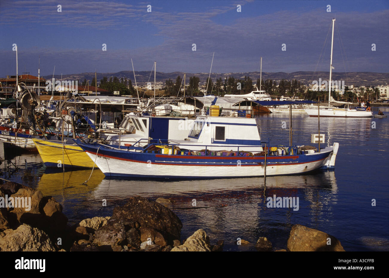 Hafen von Paphos Zypern Stockfoto