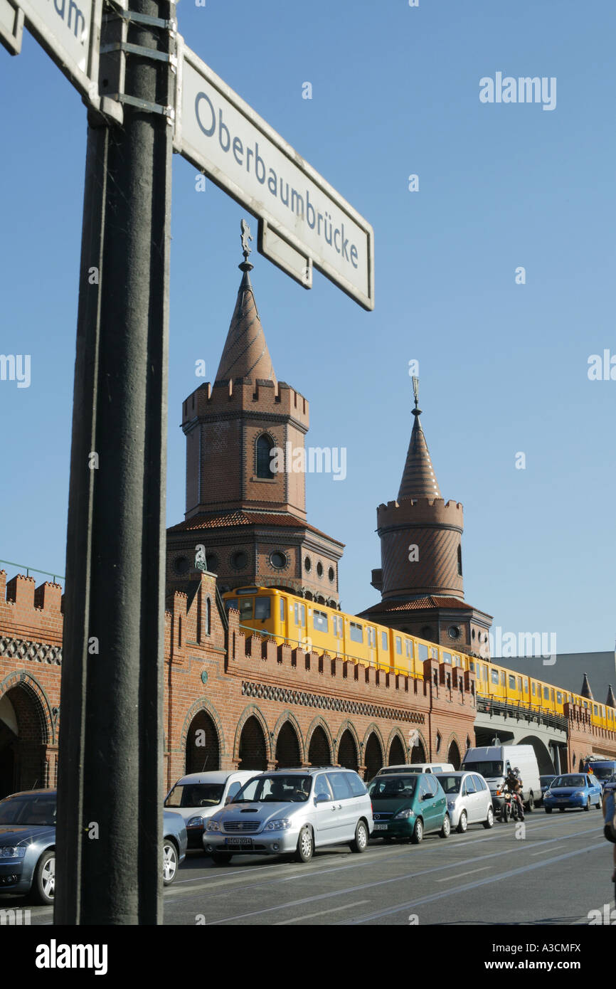 die Oberbaumbruecke in Berlin, Deutschland, Berlin Stockfoto