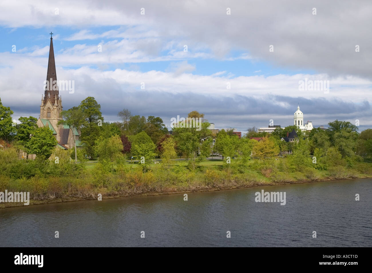 New Brunswick Fredericton St. John River in Kanada Stockfoto