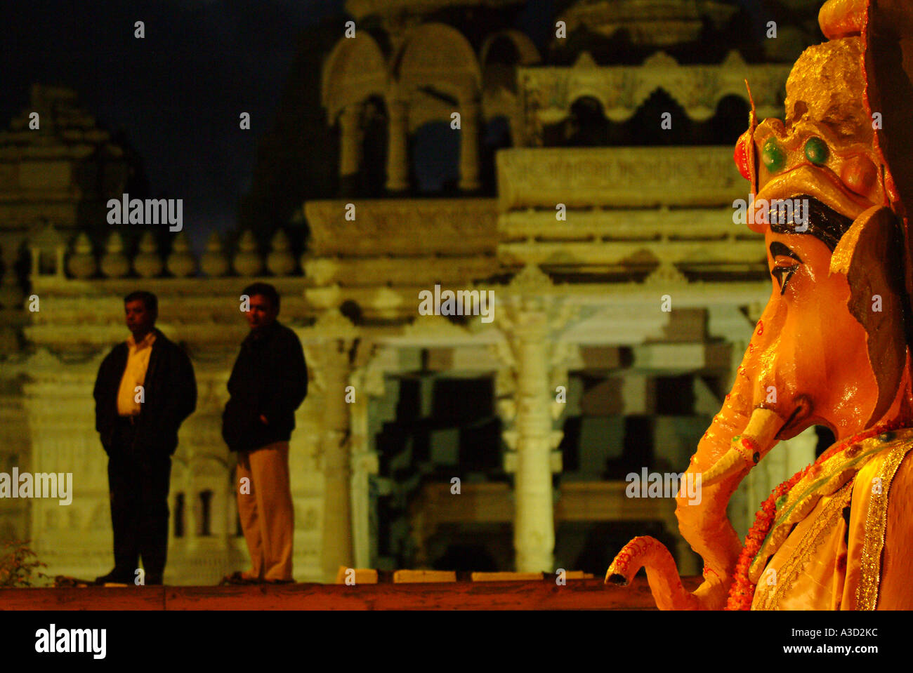 Diwali Hindu-Festival des Lichts. Hindu-Tempel in Ealing Lane. North London Wembley Stockfoto