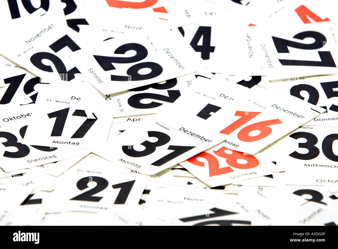 Kalender Abreißen Stockfotos und -bilder Kaufen - Alamy