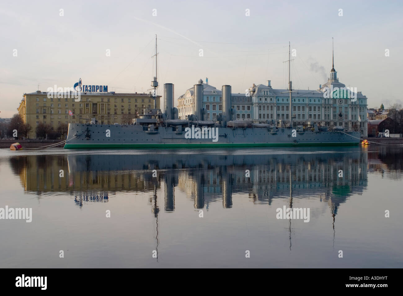 Kreuzer Aurora St.Petersburg Stockfoto