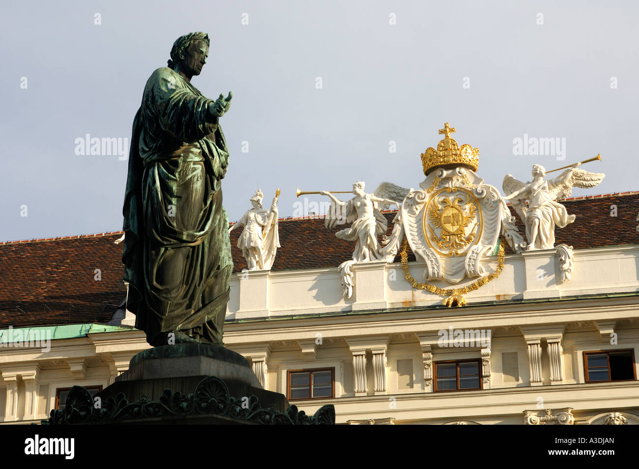 Denkmal für Kaiser Franz I., Kaiser Tor, Kaisertor, Hofburg Hofburg, Wien, Österreich Stockfoto