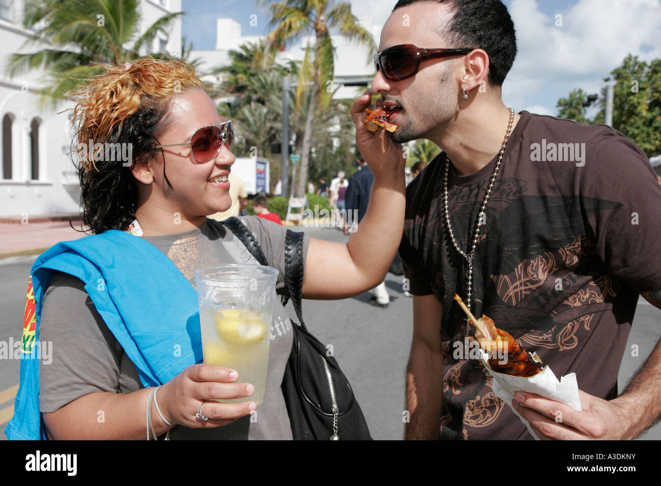Miami Beach, Florida, South Beach, Ocean Drive, Art déco-Wochenende, Veranstaltung, Festival, Festivals, Architekturfeier, Messe, historische Architektur, Design, Festi Stockfoto