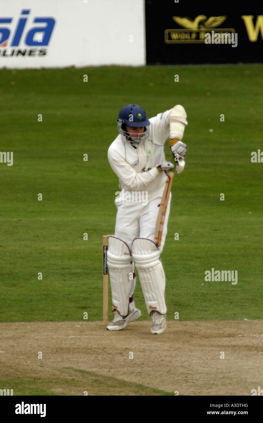 ROBERT CROFT BATTING FÜR GLAMORGAN GEGEN HAMPSHIRE BEI SOPHIA GARDENS, CARDIFF, SÜDWALES, GROßBRITANNIEN Stockfoto