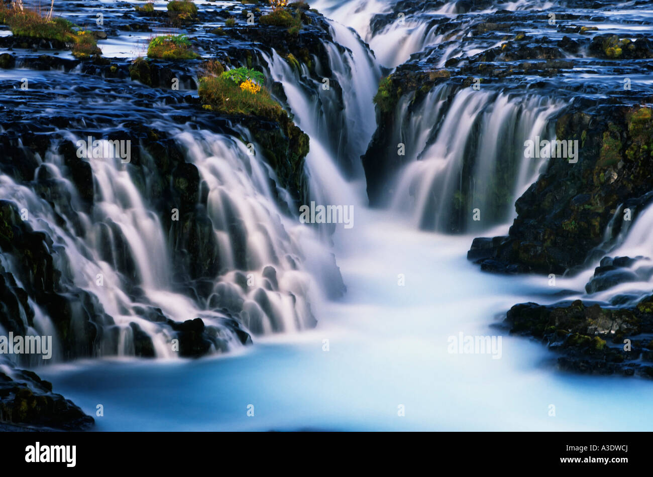 Wasserfall Bruarfoss, Island, Europa Stockfoto