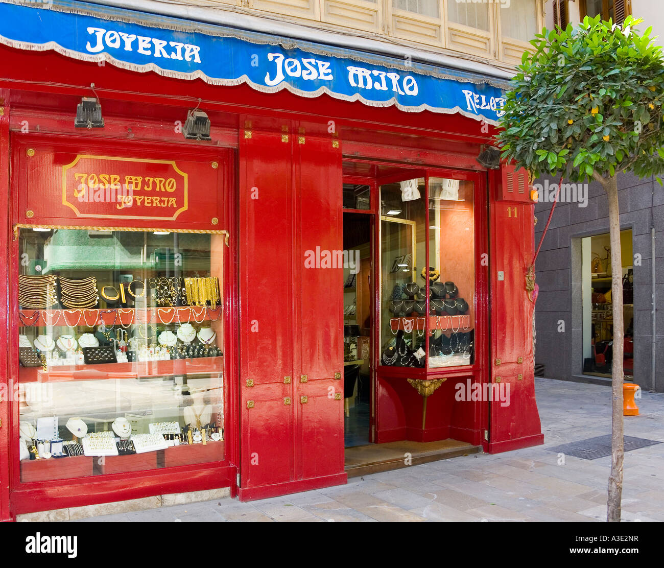 Einem Juwelierladen, Palma de Mallorca, Mallorca, Balearen, Spanien Stockfoto