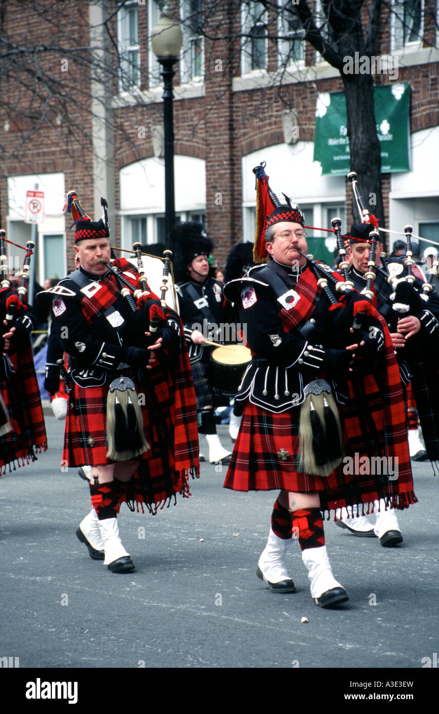 St. Patricks Day Parade in South Boston. Stockfoto