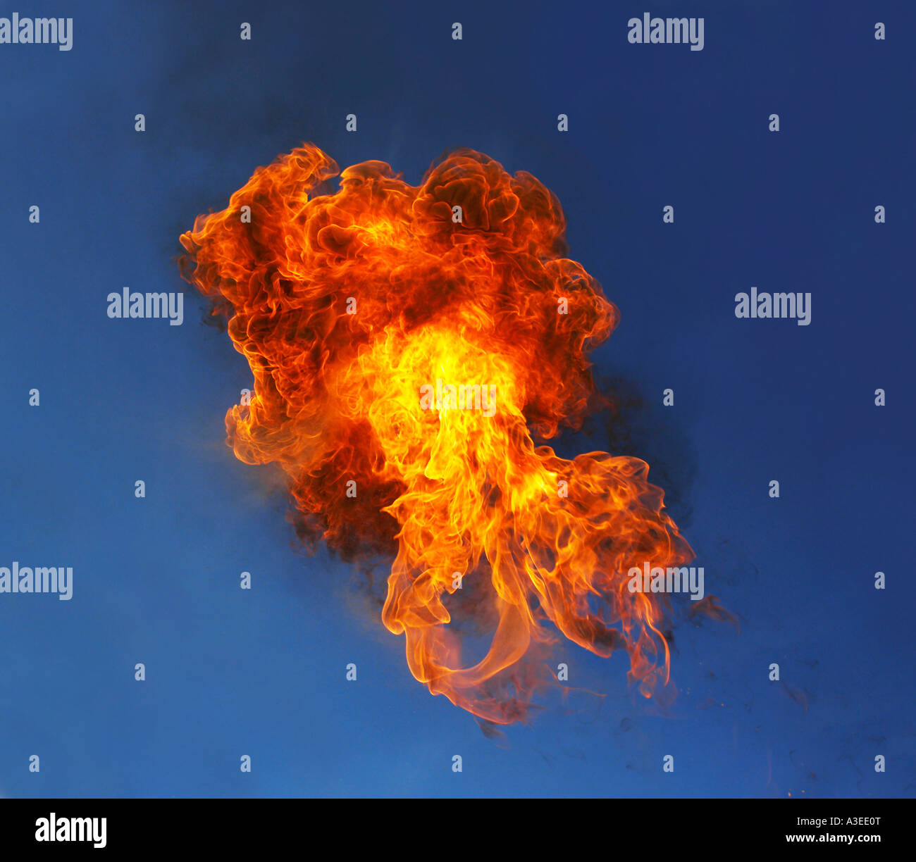 Flammen Stockfoto