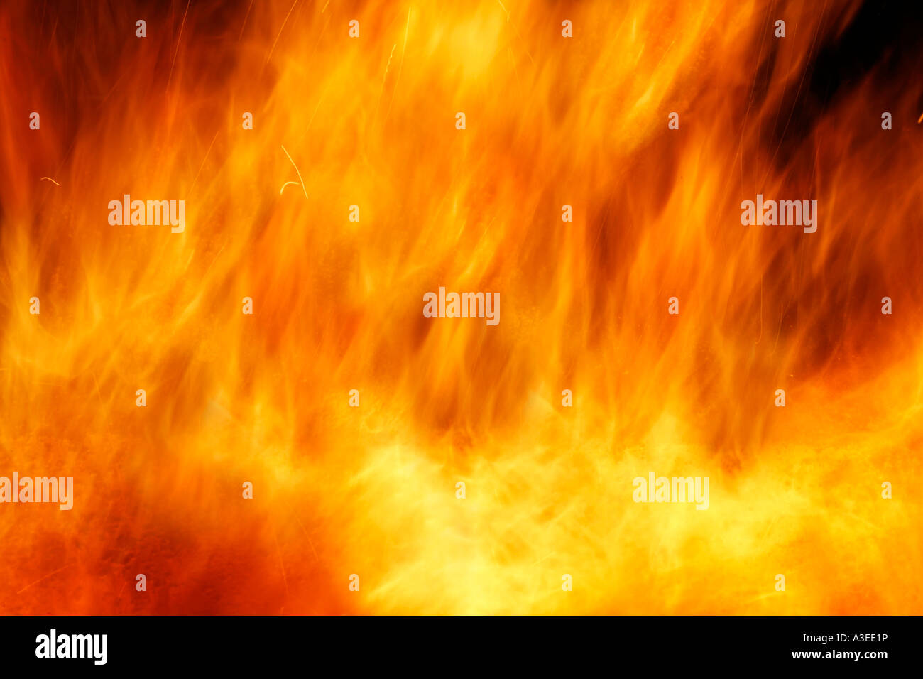 Flammen Stockfoto
