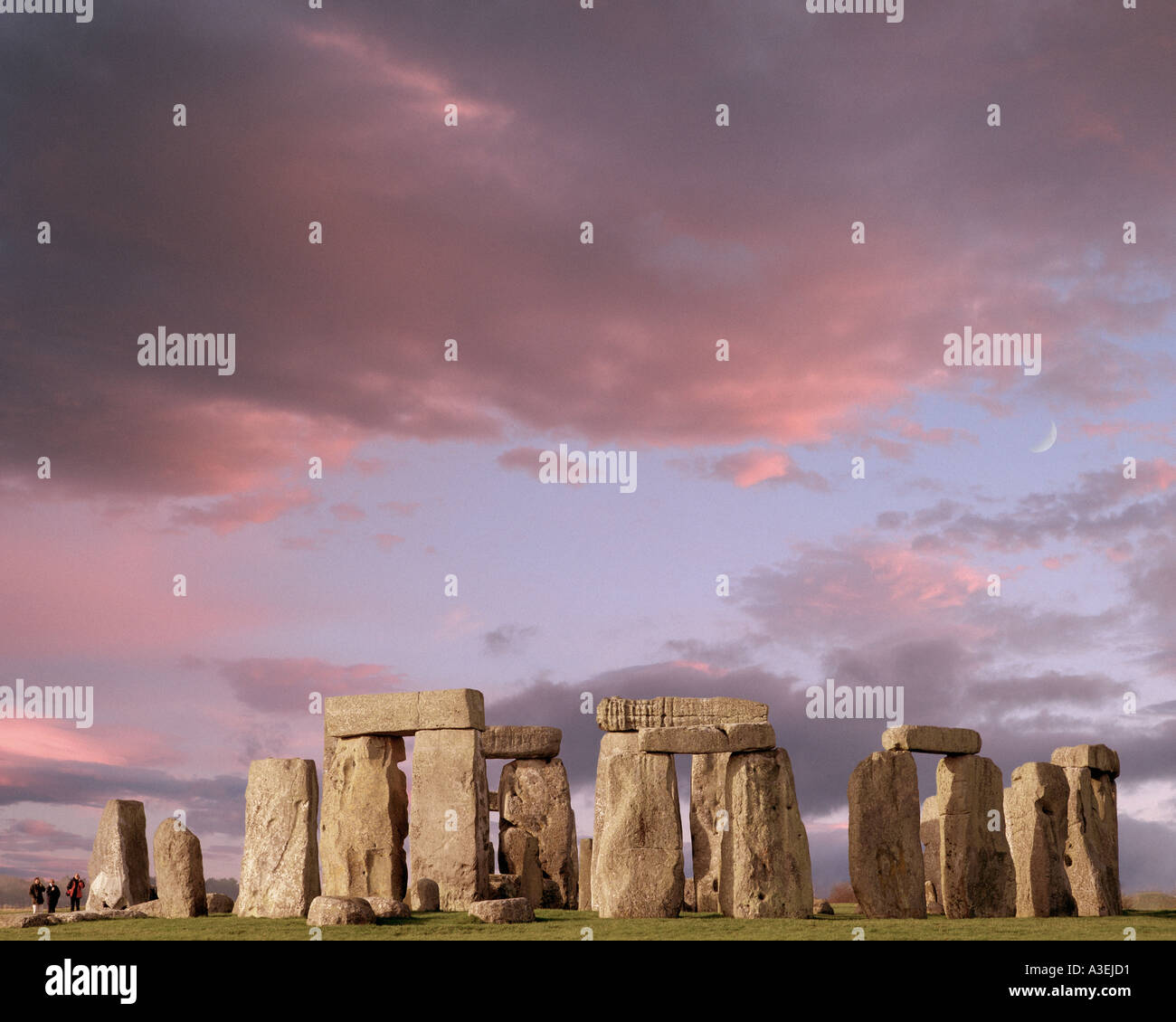 GB - WILTSHIRE: Megalithischen Stonehenge Stockfoto
