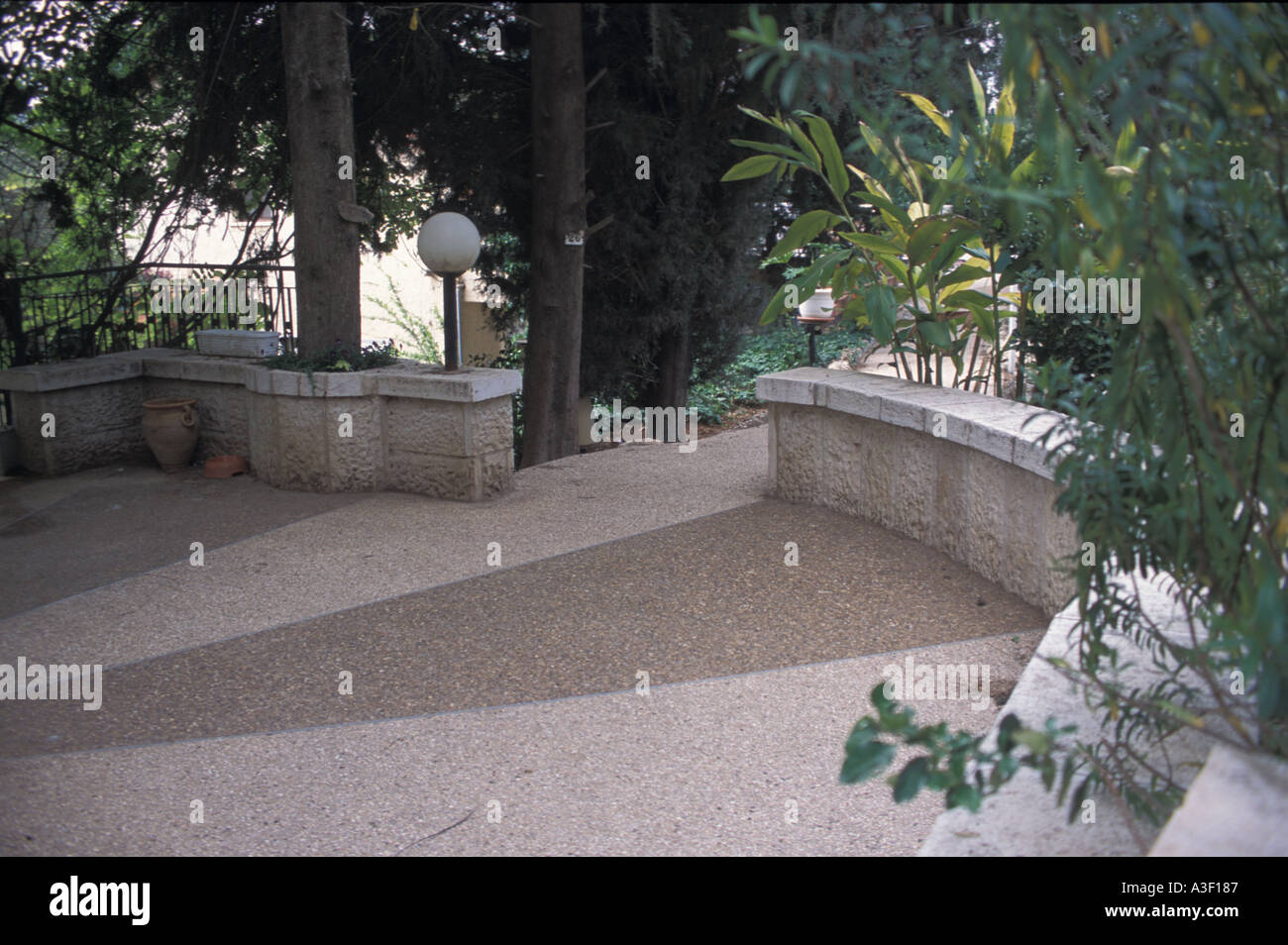 Terrasse-Ecke Stockfoto