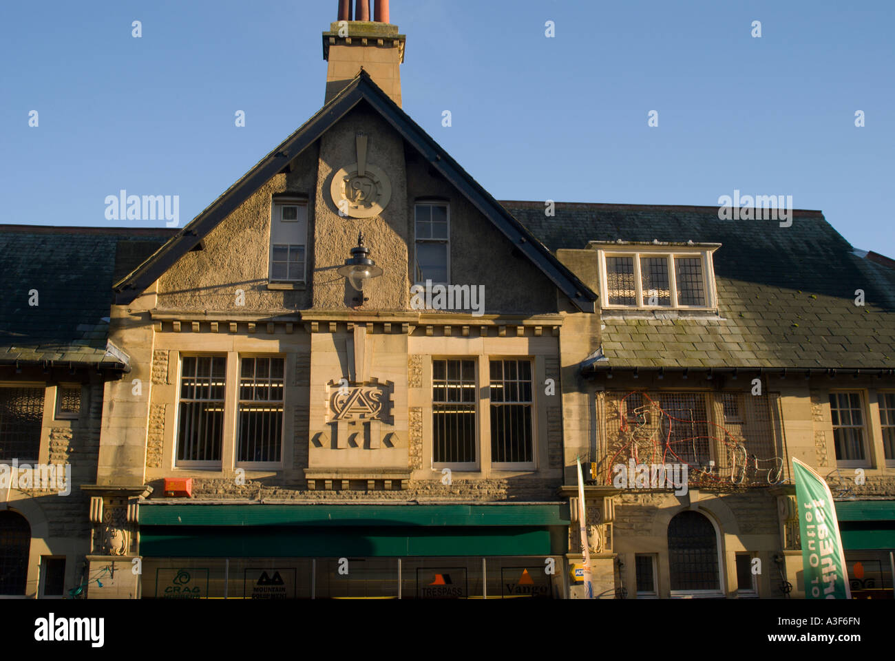 Architektur in Alnwick Northumberland Edwardian Gebäude Stockfoto