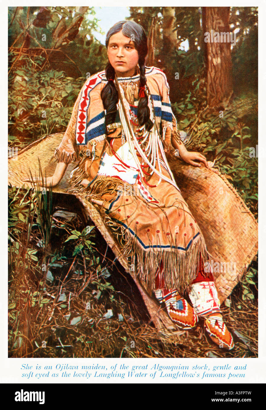 Algonkin (?) Indianer, “Der Indianer und der Pflanzer”. by Usa / United States Ethnology