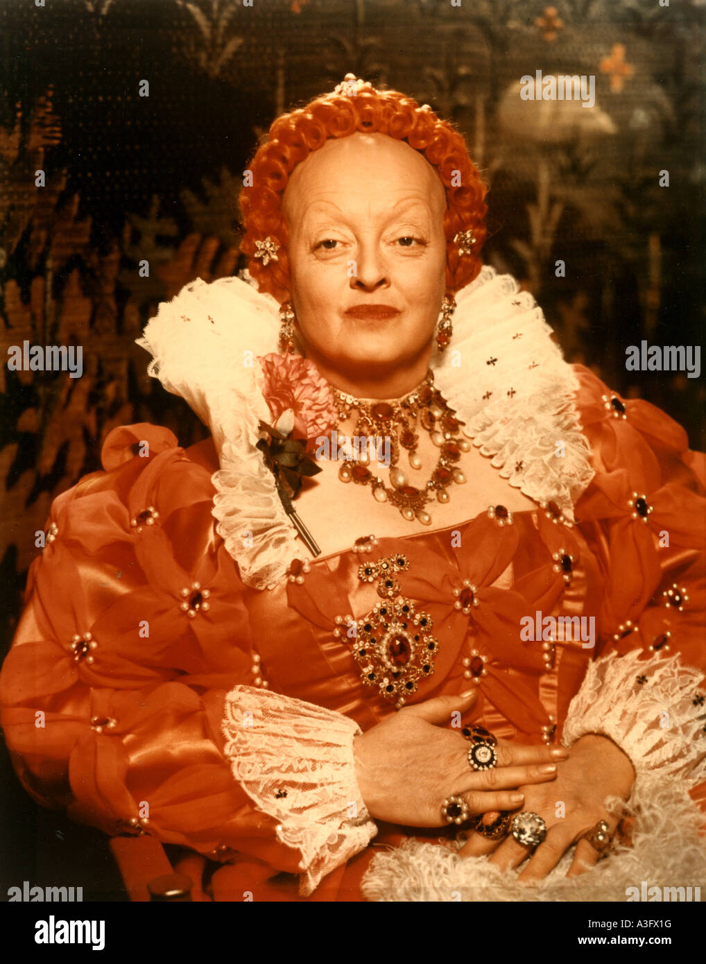 VIRGIN QUEEN 1955 TCF film mit Bette Davis als Elizabeth i. von England Stockfoto