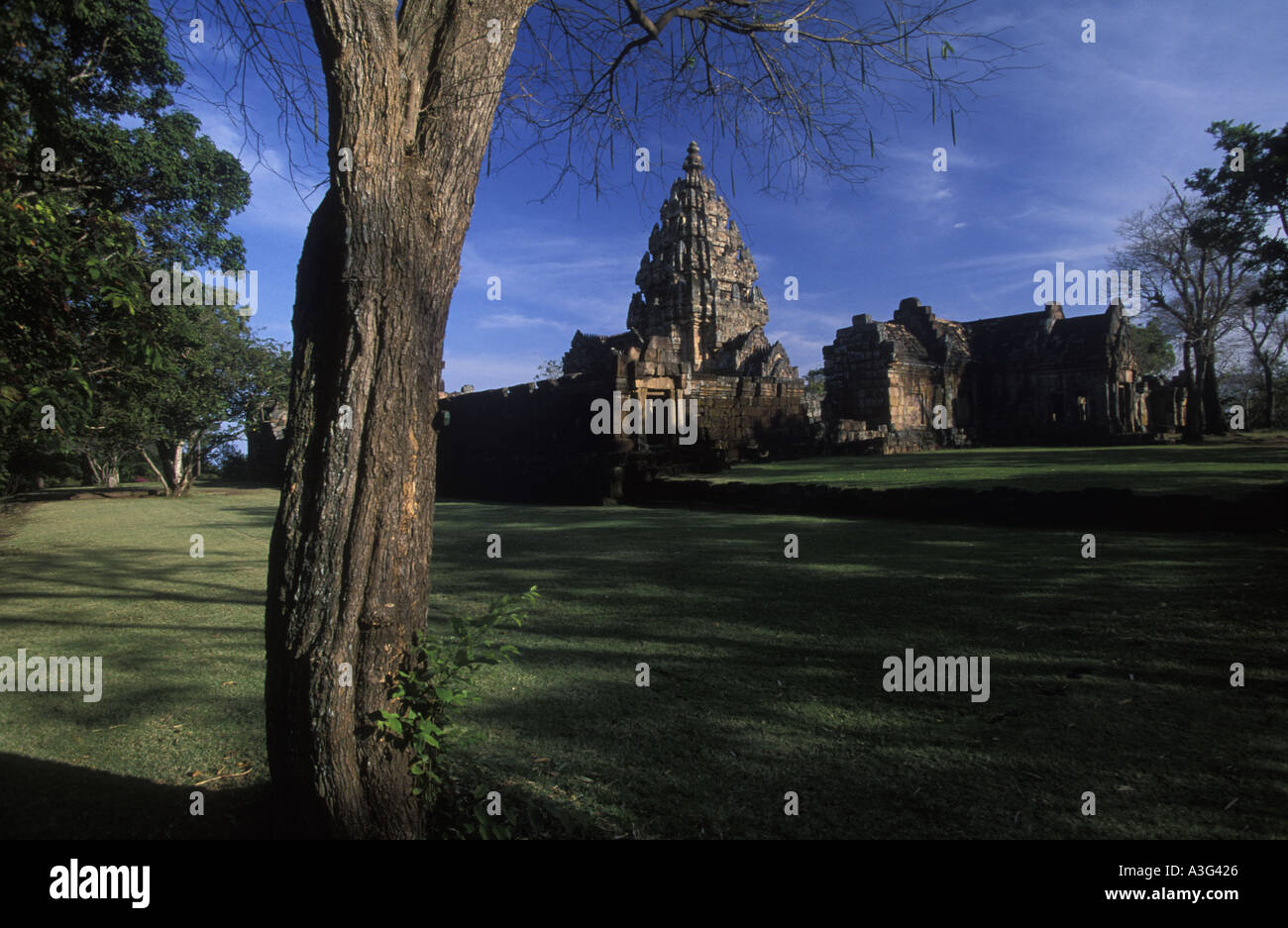 THAILAND, Isaan. Phanom Rung Khmer Alter Ruinen Stockfoto
