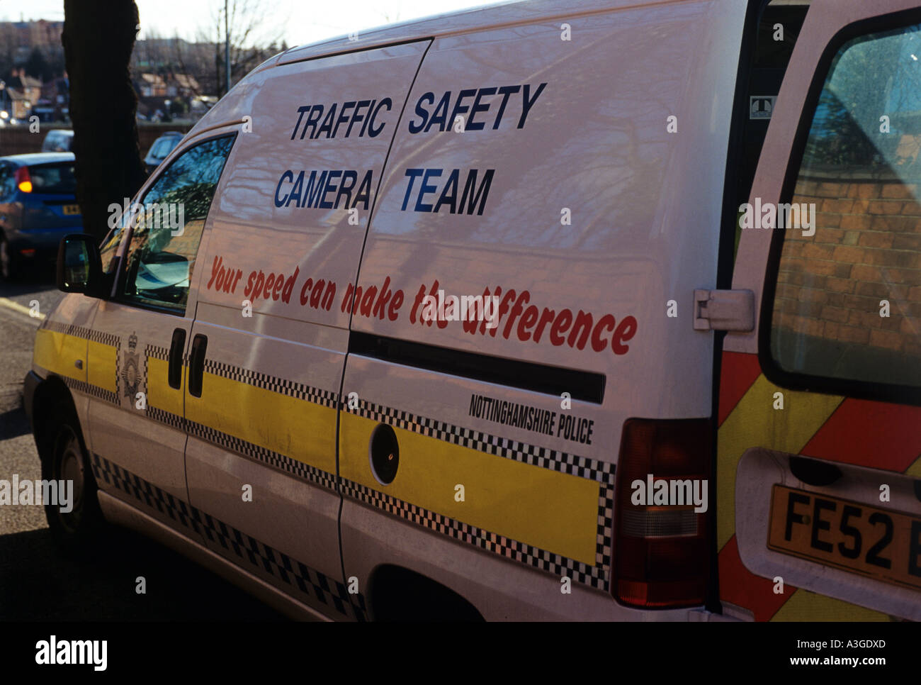 Mobile Blitzer. Stockfoto