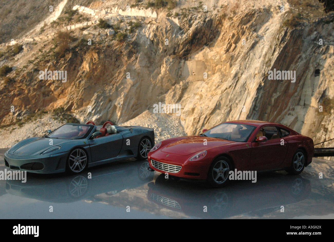 Odd Couple Carrara Stockfoto