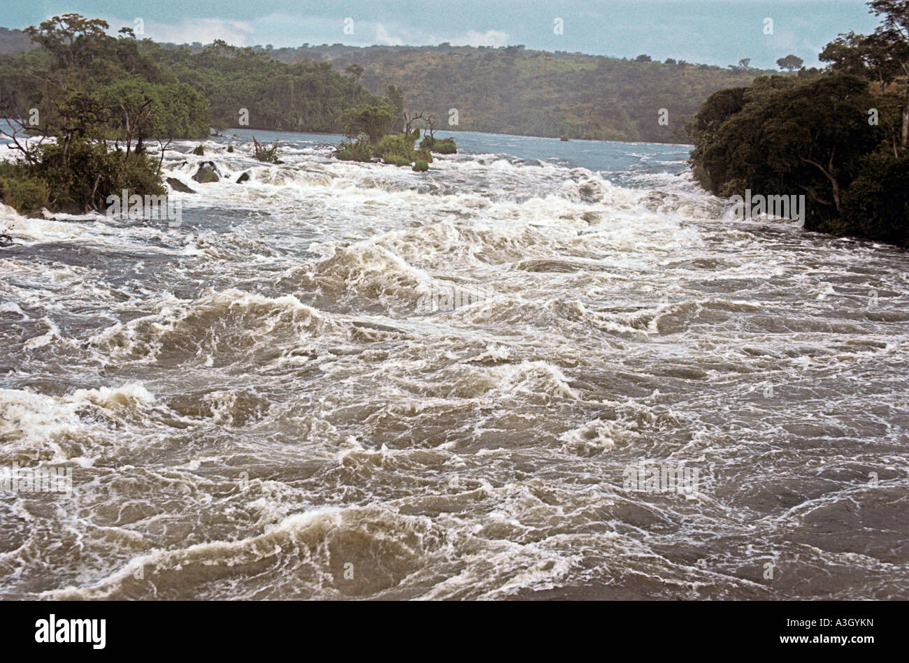 Victoria-Nil Uganda Afrika Stockfoto