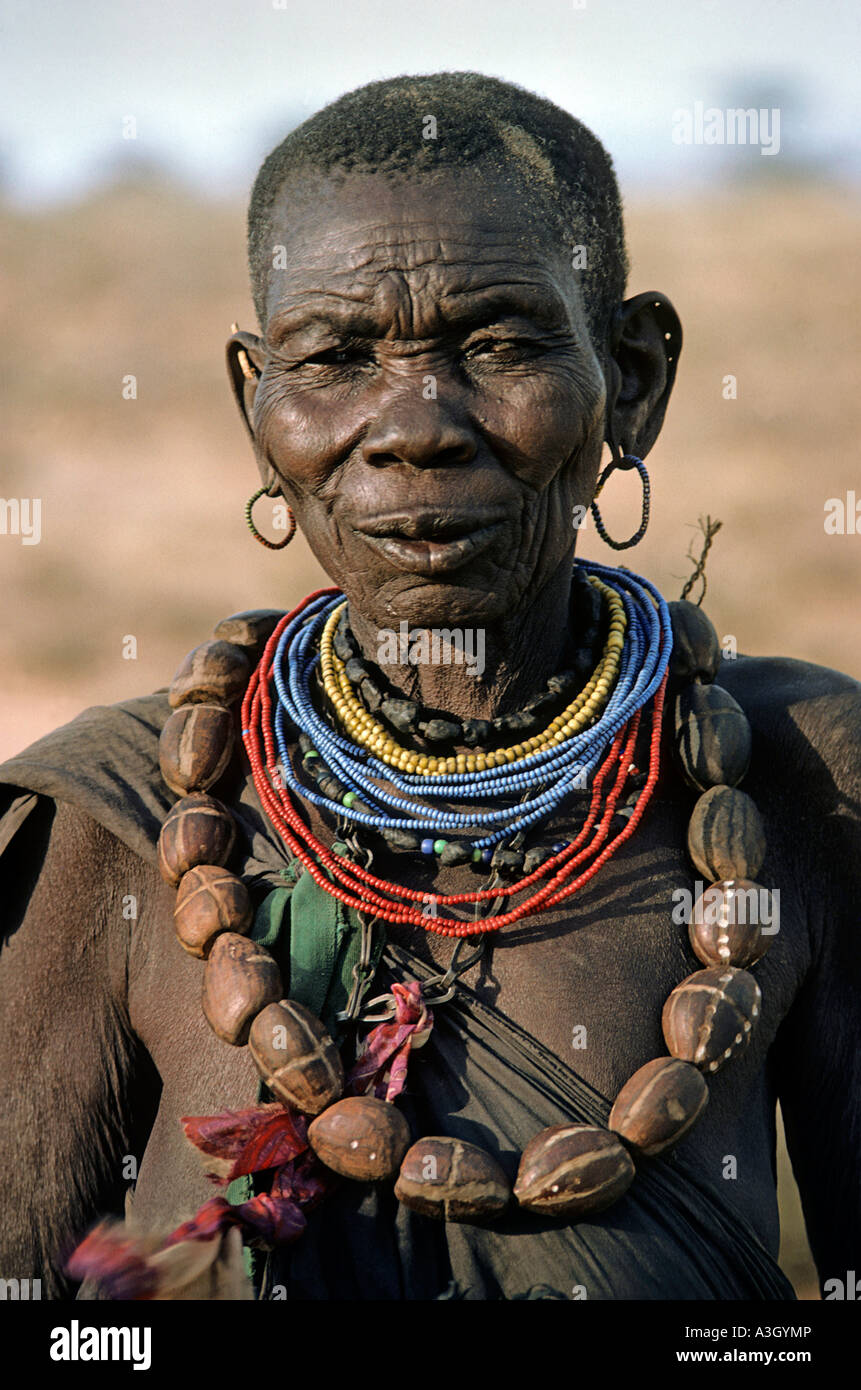 Samburu Frau Samburu Nationalpark Kenia Afrika Stockfoto