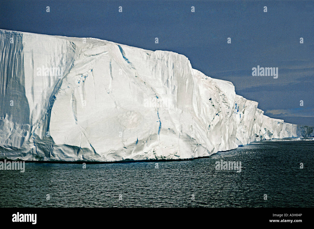 Tabellarischen Eisbergs Weddellmeer Antarktis Stockfoto