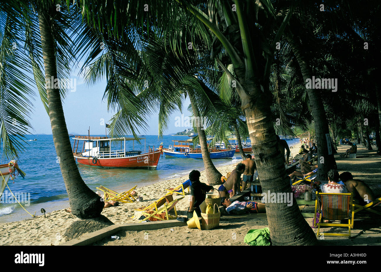 Fischer-Bereich von Pattaya thailand Stockfoto