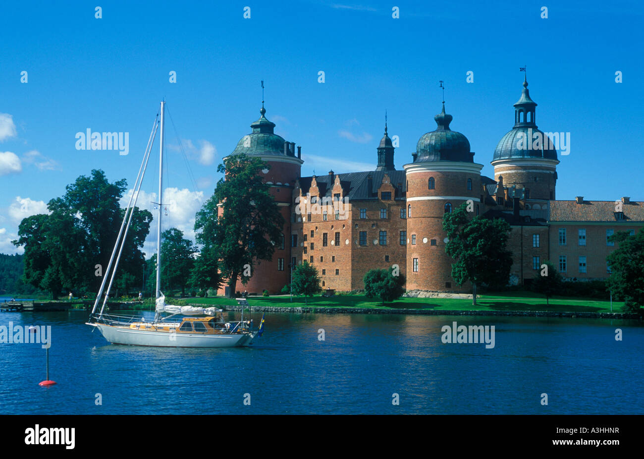 Das Schloss Gripsholm in Mariefred im Süden von Schweden Stockfoto