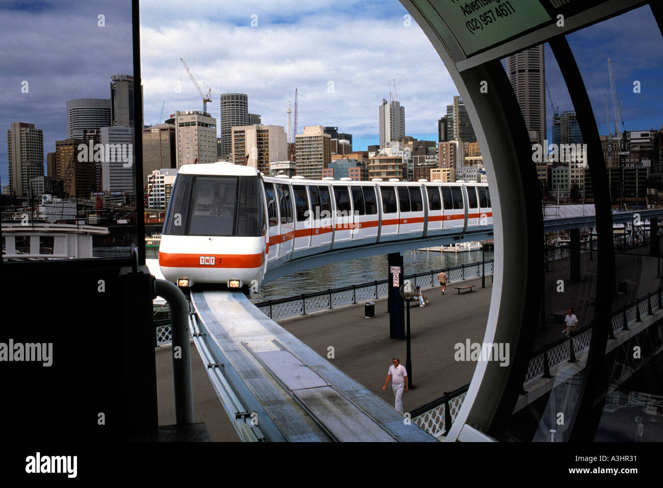 Einschienenbahn Stadt Sidney Australien Stockfoto