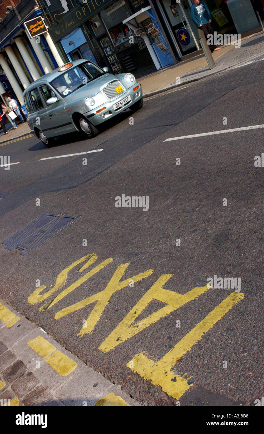 Taxistand Liverpool UK Stockfoto