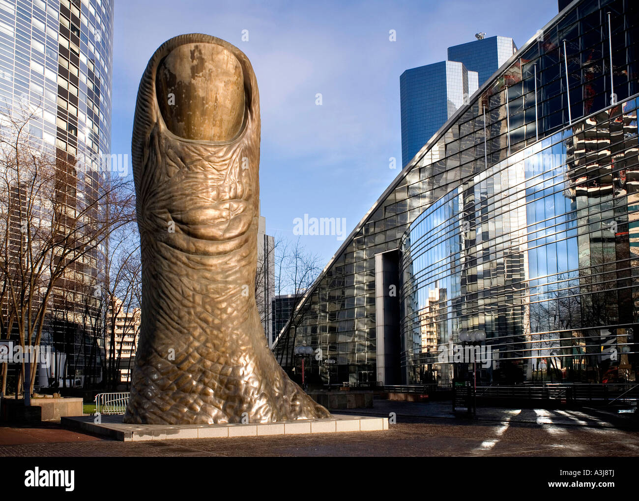 Riesigen Daumen Bildhauerei an La Défense, Paris, Frankreich Stockfoto
