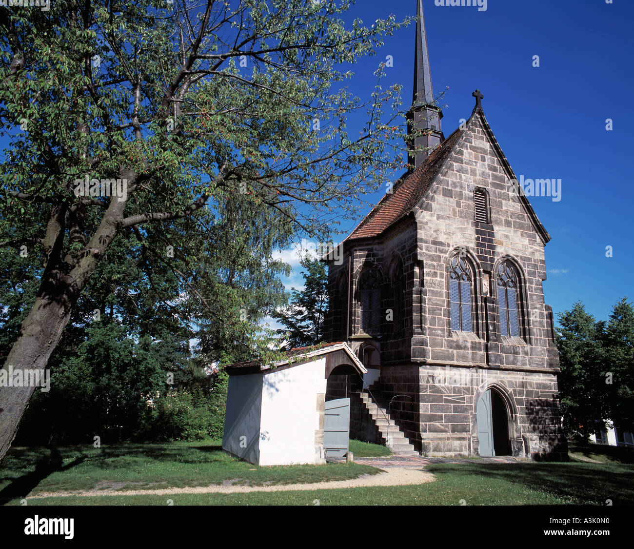 Originalgetreue Grab Im Oelberggarten von Goerlitz, Kapelle Zum Heiligen Kreuz Stockfoto
