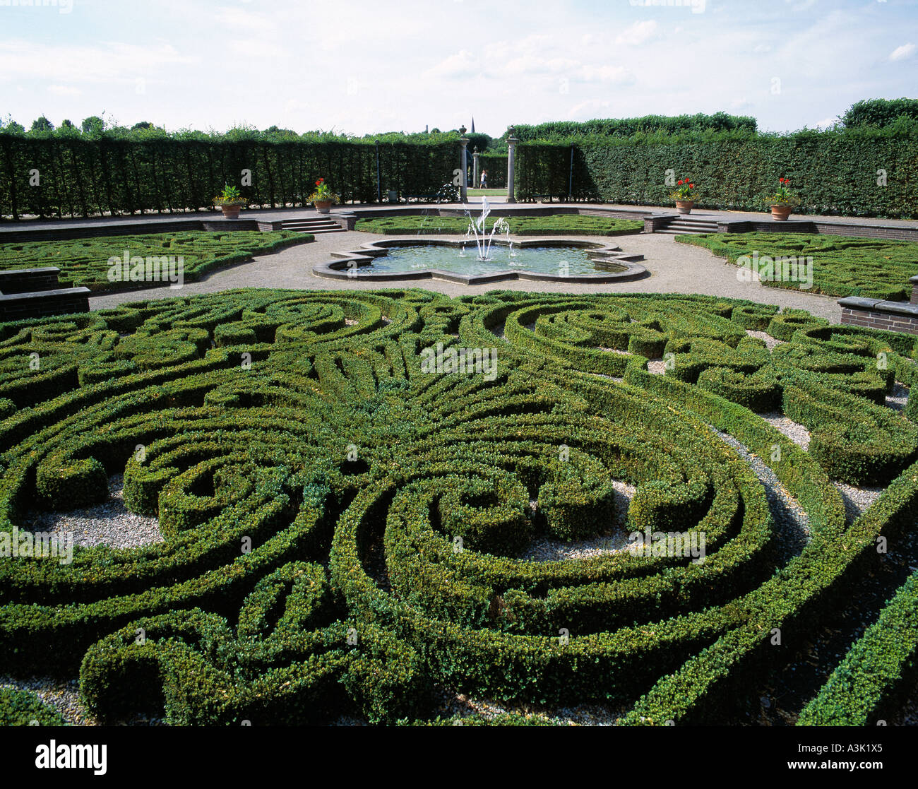 Grosser Garten der Barocken Herrenhaeuser Gaerten in Hannover Stockfoto