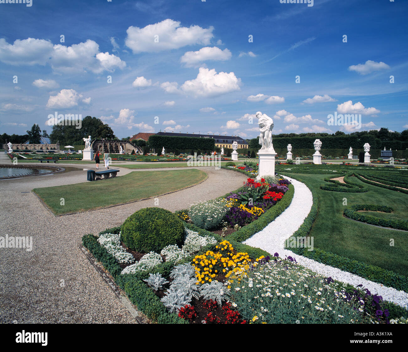 Grosser Garten der Barocken Herrenhaeuser Gaerten in Hannover Stockfoto