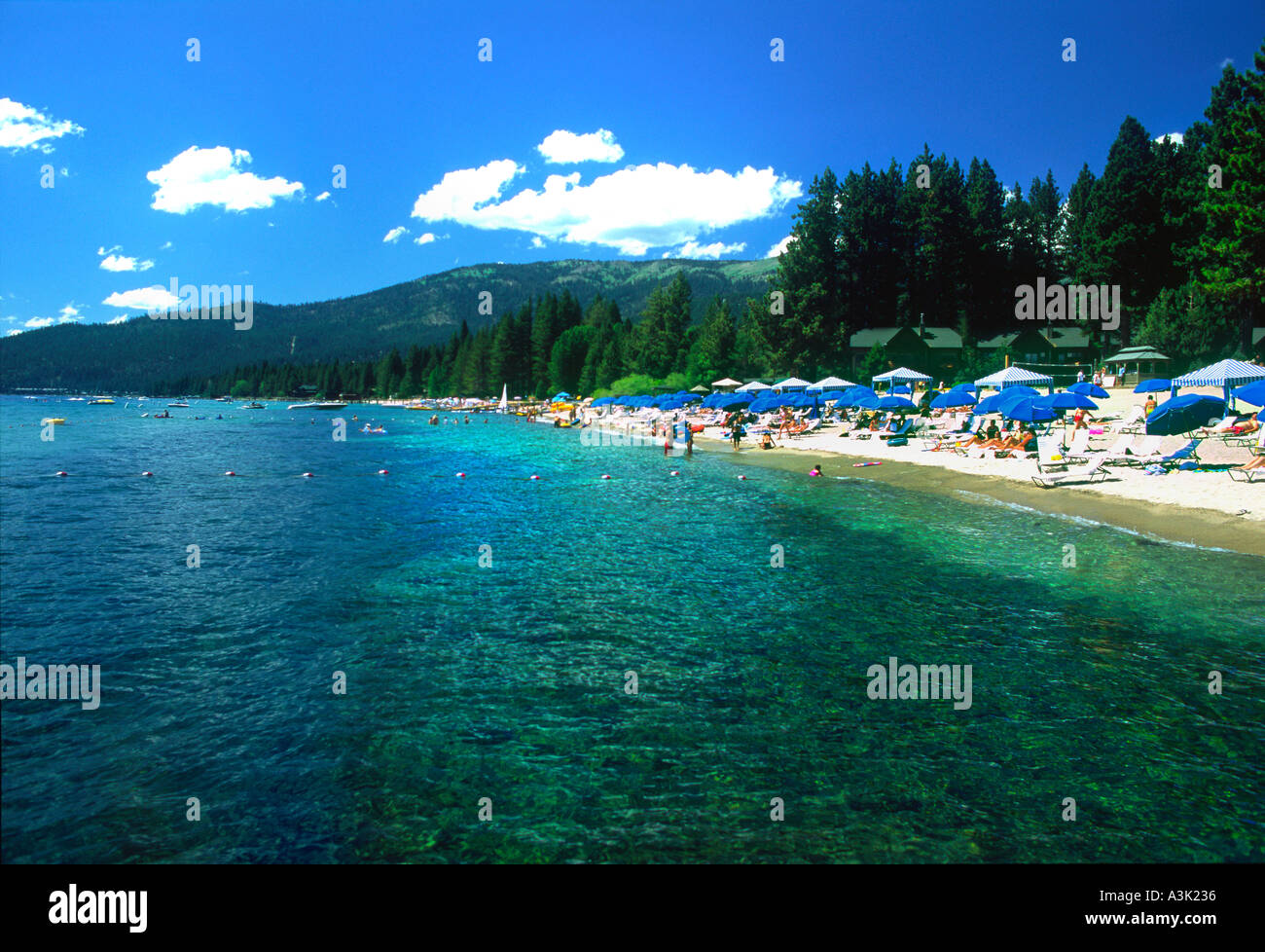 Incline Beach Lake Tahoe Nevada Stockfoto