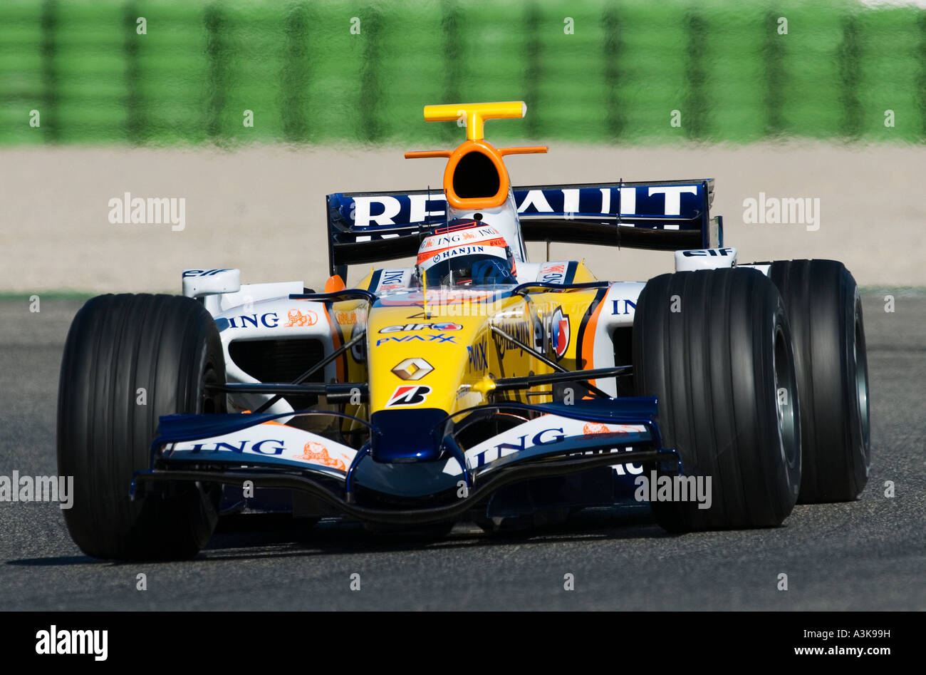 Heikki Kovalainen, Renault Februar 2007 Stockfoto