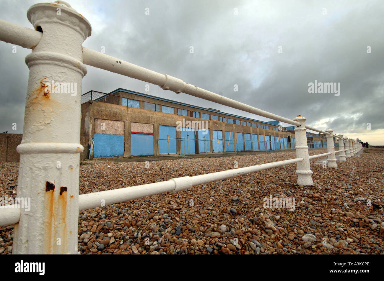 "St Leonards" Hastings England UK Großbritannien Englisch Seaside Resort schäbig verfallenden "unten an der Ferse" schäbig ungepflegt traurig vernachlässigte Poig Stockfoto