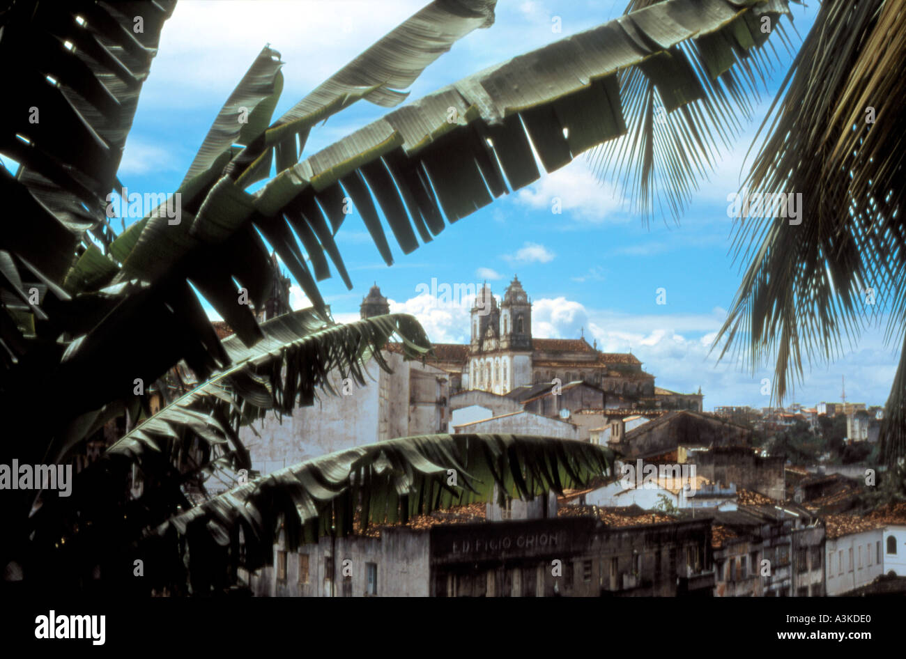 Blick auf die Kirche in der oberen Stadt Salvador da Bahia Brasilien Stockfoto