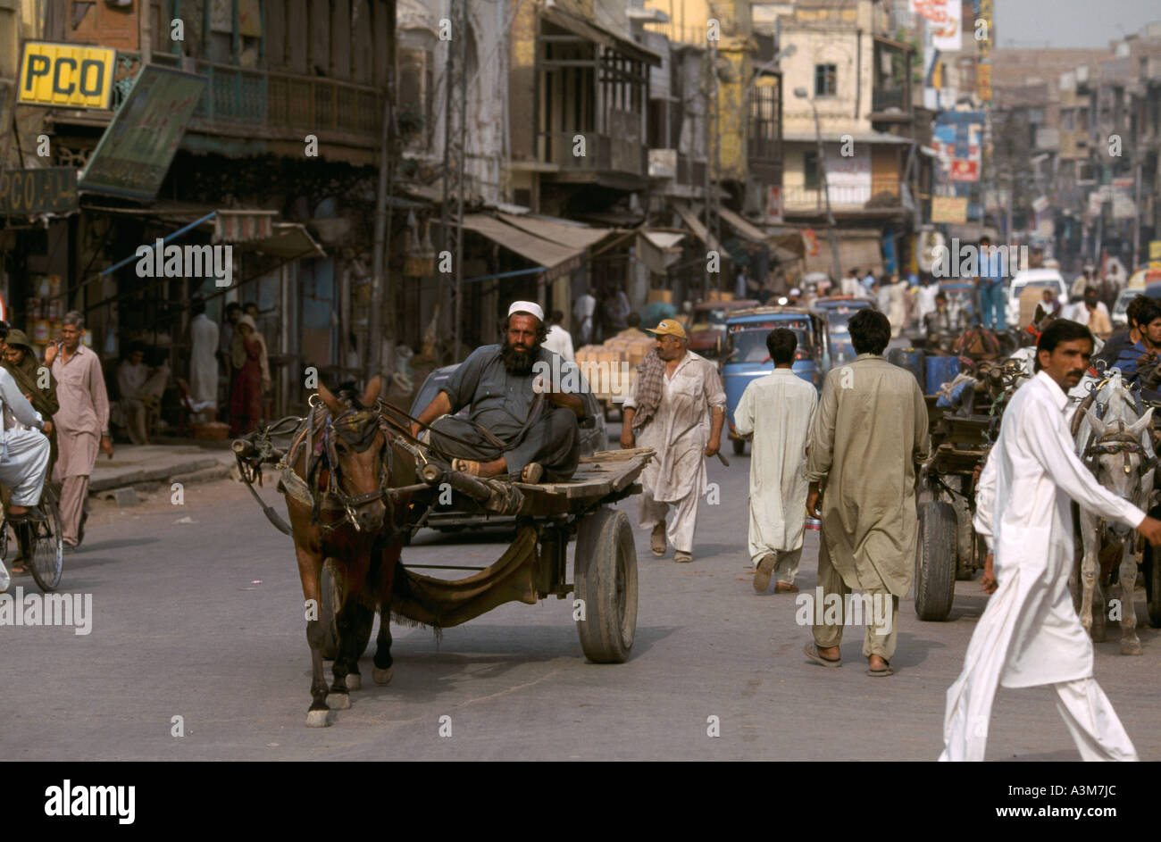 Saddar Basar in Rawalpindi, Pakistan. Stockfoto