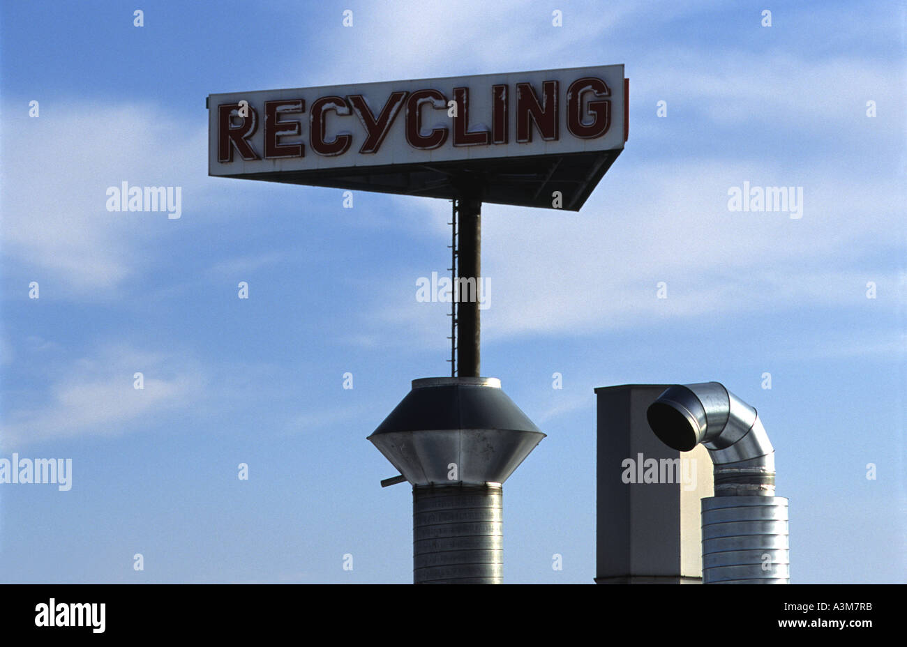 Kommunalen recycling-Anlage, Essen, Nordrhein-Westfalen, Deutschland. Stockfoto