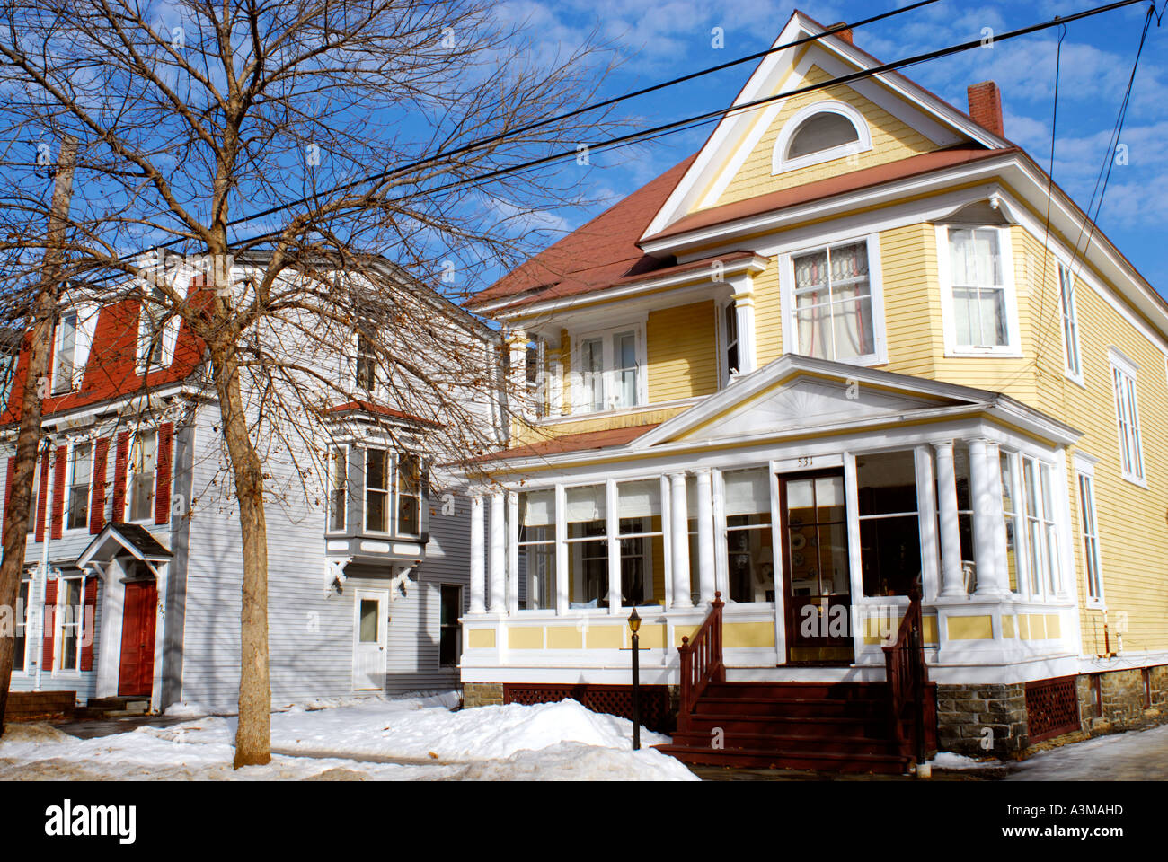 Beispiel für kanadische viktorianischen Architektur in Fredericton, New Brunswick Kanada Stockfoto