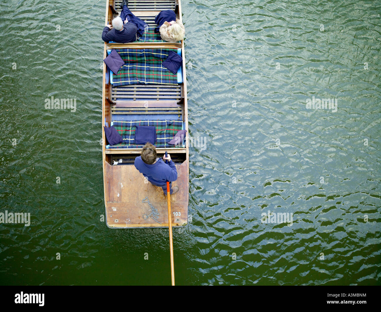 Kings College Fluss, Cambridge Stockfoto